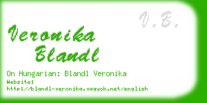 veronika blandl business card